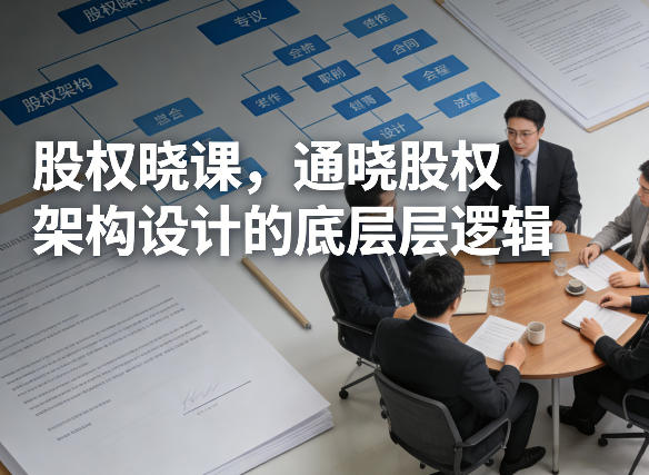 股权晓课,通晓股权架构设计的底层逻辑网创吧-网创项目资源站-副业项目-创业项目-搞钱项目网创吧