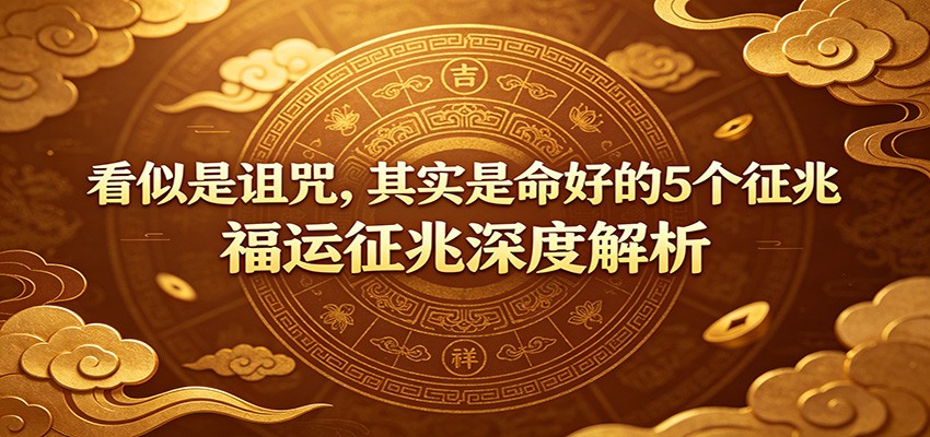 付费文章：《看似是诅咒，其实是命好的5个征兆》福运征兆深度解析网创吧-网创项目资源站-副业项目-创业项目-搞钱项目网创吧