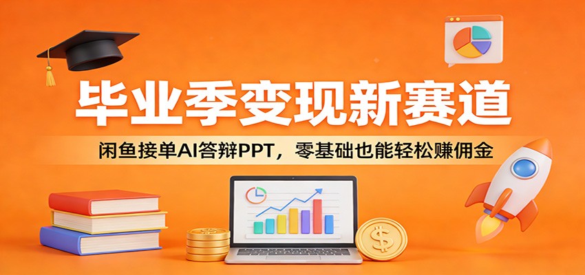 毕业季变现新赛道:闲鱼接单AI答辩PPT,零基础也能轻松赚佣金网创吧-网创项目资源站-副业项目-创业项目-搞钱项目网创吧