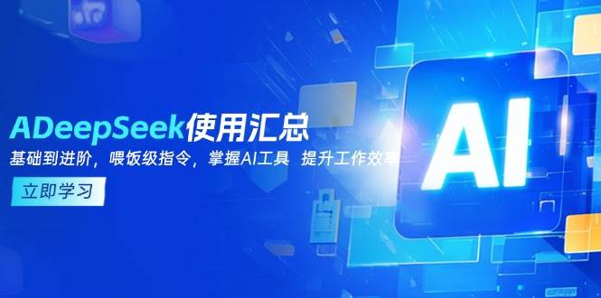 （14216期）DeepSeek使用汇总，基础到进阶，提示词技巧，掌握AI工具  提升工作效率网创吧-网创项目资源站-副业项目-创业项目-搞钱项目网创吧