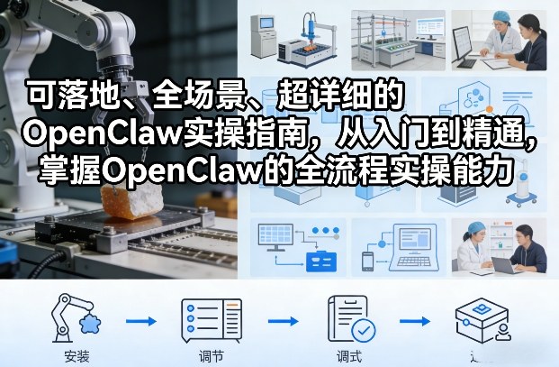 可落地、全场景、超详细的OpenClaw实操指南,从入门到精通,掌握OpenClaw的全流程实操能力网创吧-网创项目资源站-副业项目-创业项目-搞钱项目网创吧