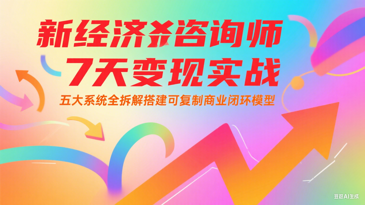 新经济咨询师 7 天变现实战:五大系统全拆解搭建可复制商业闭环模型网创吧-网创项目资源站-副业项目-创业项目-搞钱项目网创吧