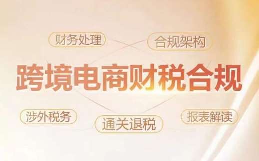 跨境老板财税合规特训营，规避财税风险、提升企业利润网创吧-网创项目资源站-副业项目-创业项目-搞钱项目网创吧