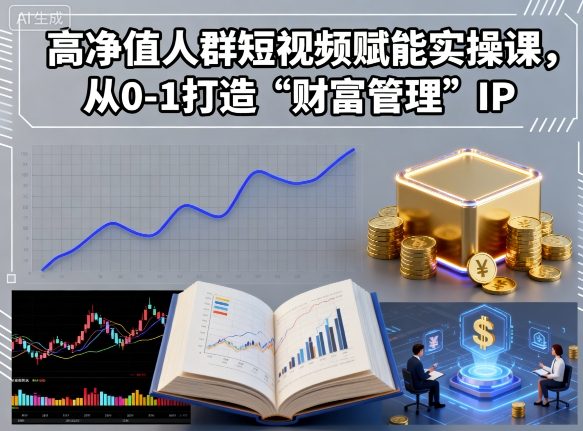 高净值人群短视频赋能实操课,从0-1打造“财富管理”IP网创吧-网创项目资源站-副业项目-创业项目-搞钱项目网创吧