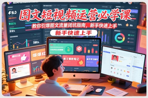 图文短视频运营必学课,教你引爆图文流量闭坑指南,新手快速上手网创吧-网创项目资源站-副业项目-创业项目-搞钱项目网创吧