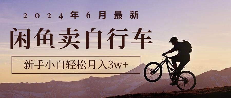 (10915期)2024年6月最新闲鱼卖自行车,新手小白轻松月入3w+项目网创吧-网创项目资源站-副业项目-创业项目-搞钱项目网创吧