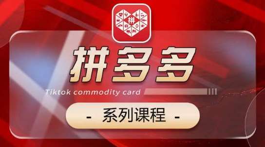 2024拼多多系列课,【基础】【运营】【活动】【推广】【玩法】5大模块网创吧-网创项目资源站-副业项目-创业项目-搞钱项目网创吧
