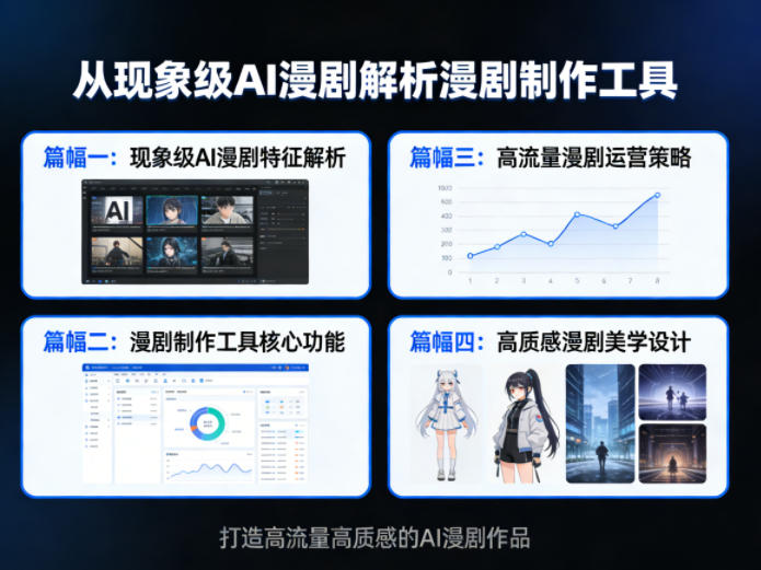 从现象级AI漫剧解析漫剧制作工具,四大篇幅带你了解漫剧,打造高流量高质感的AI漫剧作品网创吧-网创项目资源站-副业项目-创业项目-搞钱项目网创吧