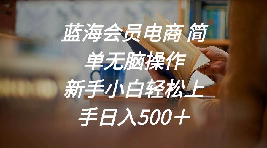 (11068期)蓝海会员电商 简单无脑操作 新手小白轻松上手日入500+网创吧-网创项目资源站-副业项目-创业项目-搞钱项目网创吧