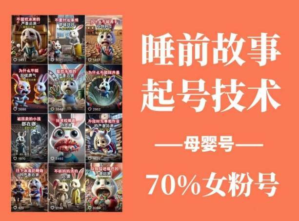 图片[2]网创吧-网创项目资源站-副业项目-创业项目-搞钱项目睡前故事动画制作课程，涵盖AI文案、配音、视频剪辑等，实现百分百原创网创吧-网创项目资源站-副业项目-创业项目-搞钱项目网创吧