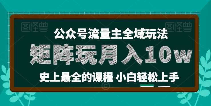 麦子甜公众号流量主全新玩法,核心36讲小白也能做矩阵,月入10w+网创吧-网创项目资源站-副业项目-创业项目-搞钱项目网创吧