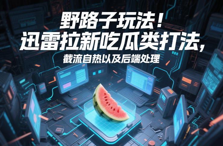 野路子玩法!迅雷拉新吃瓜类打法,截流自热以及后端处理网创吧-网创项目资源站-副业项目-创业项目-搞钱项目网创吧