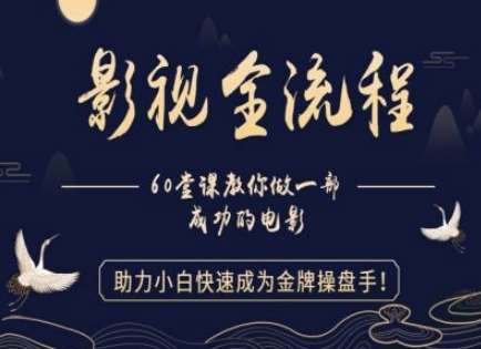 【影视全流程】教你做一部成功的电影,助力小白快速成为金牌操盘手网创吧-网创项目资源站-副业项目-创业项目-搞钱项目网创吧