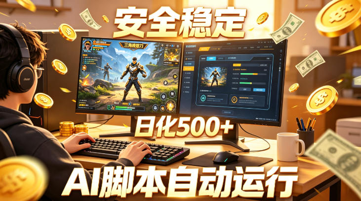 三角洲全自动挂G项目,AI脚本躺賺,日化500+,无需手动操作【揭秘】网创吧-网创项目资源站-副业项目-创业项目-搞钱项目网创吧