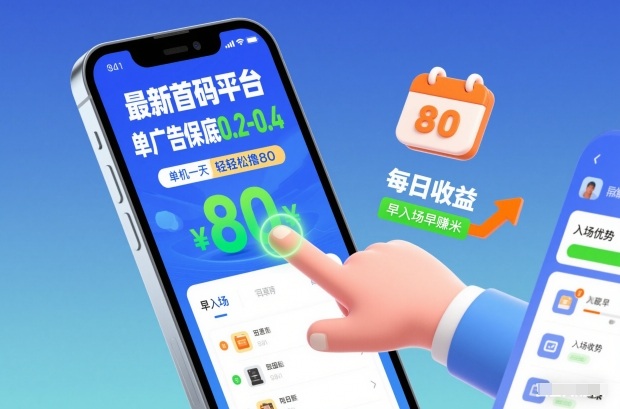 最新首码平台,单广告保底0.2-0.4,单机一天轻松撸80,早入场早賺米【揭秘】网创吧-网创项目资源站-副业项目-创业项目-搞钱项目网创吧