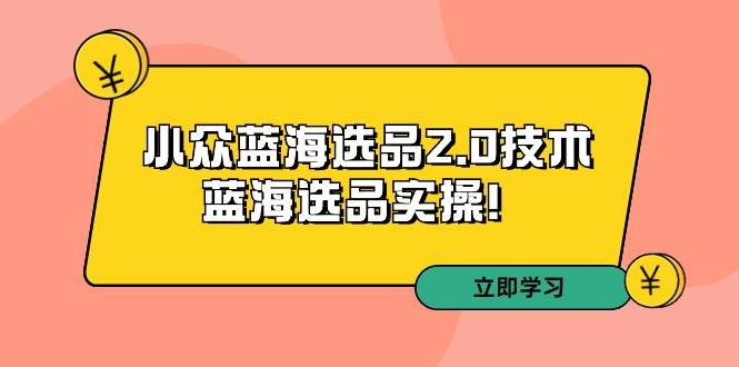 (9189期)拼多多培训第33期:小众蓝海选品2.0技术-蓝海选品实操!网创吧-网创项目资源站-副业项目-创业项目-搞钱项目网创吧
