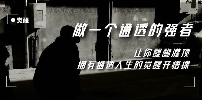 (7696期)觉醒-做一个通透强者,让你醍醐灌顶,拥有通透人生,掌握强大的秘密网创吧-网创项目资源站-副业项目-创业项目-搞钱项目网创吧