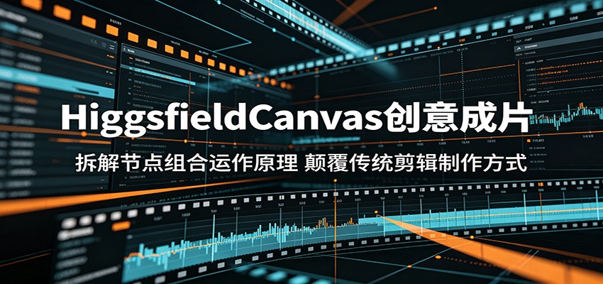 HiggsfieldCanvas创意成片：拆解节点组合运作原理，颠覆传统剪辑制作方式网创吧-网创项目资源站-副业项目-创业项目-搞钱项目网创吧