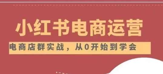 小红书店铺运营从小白到大神2.0,从入门到精通网创吧-网创项目资源站-副业项目-创业项目-搞钱项目网创吧