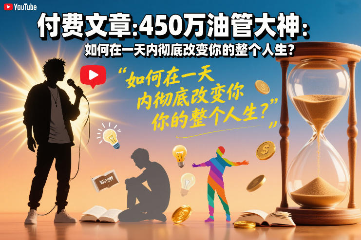 付费文章:450万油管大神:如何在一天内彻底改变你的整个人生?网创吧-网创项目资源站-副业项目-创业项目-搞钱项目网创吧
