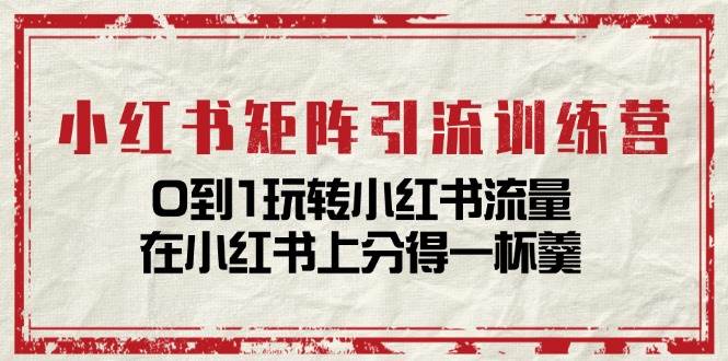 (11450期)小红书矩阵引流训练营:0到1玩转小红书流量,在小红书上分得一杯羹-14节课网创吧-网创项目资源站-副业项目-创业项目-搞钱项目网创吧