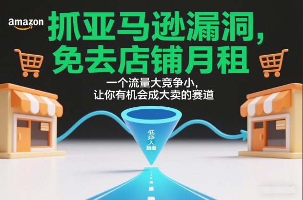 抓亚马逊漏洞,免去店铺月租,一个流量大竞争小,让你有机会成大卖的赛道网创吧-网创项目资源站-副业项目-创业项目-搞钱项目网创吧