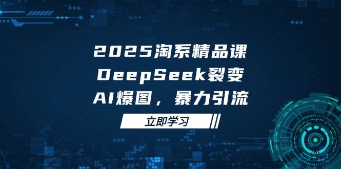(14639期)2025 淘系精品课,DeepSeek 裂变,AI 爆图,暴力引流网创吧-网创项目资源站-副业项目-创业项目-搞钱项目网创吧