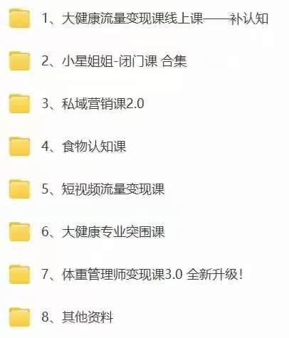 (10871期)大健康 流量 变现2.0:拓高变现 流量/成高客单/低粉高变现/只讲落地实战网创吧-网创项目资源站-副业项目-创业项目-搞钱项目网创吧