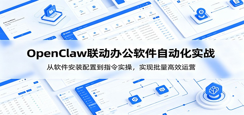 OpenClaw自动化实操课：从软件安装配置到指令实操，实现批量高效运营网创吧-网创项目资源站-副业项目-创业项目-搞钱项目网创吧