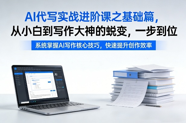 AI代写实战进阶课之基础篇,从小白到写作大神的蜕变,一步到位【揭秘】网创吧-网创项目资源站-副业项目-创业项目-搞钱项目网创吧