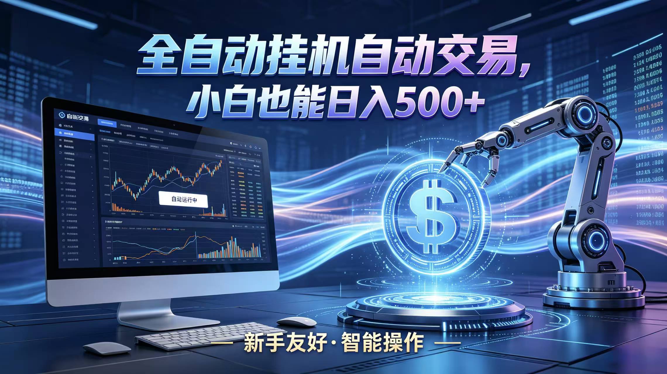 全新智能化交易助手，傻瓜式操作，小白也能快速上手，轻松实现日入500+网创吧-网创项目资源站-副业项目-创业项目-搞钱项目网创吧