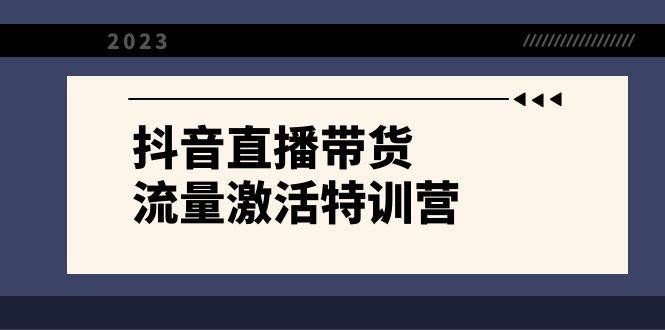 (8185期)抖音直播带货-流量激活特训营,入行新手小白主播必学(21节课+资料)网创吧-网创项目资源站-副业项目-创业项目-搞钱项目网创吧