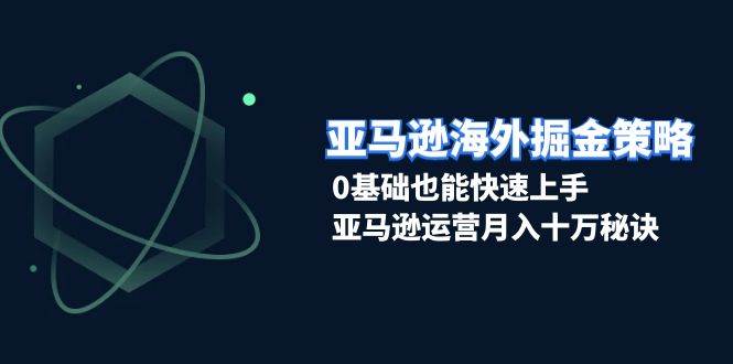 (13644期)亚马逊海外掘金策略,0基础也能快速上手,亚马逊运营月入十万秘诀网创吧-网创项目资源站-副业项目-创业项目-搞钱项目网创吧
