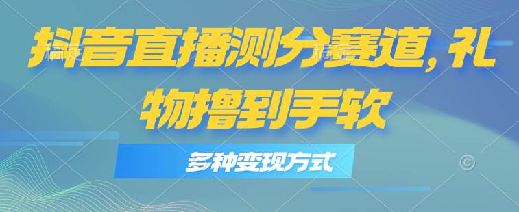 (11380期)抖音直播测分赛道,多种变现方式,轻松日入1000+网创吧-网创项目资源站-副业项目-创业项目-搞钱项目网创吧