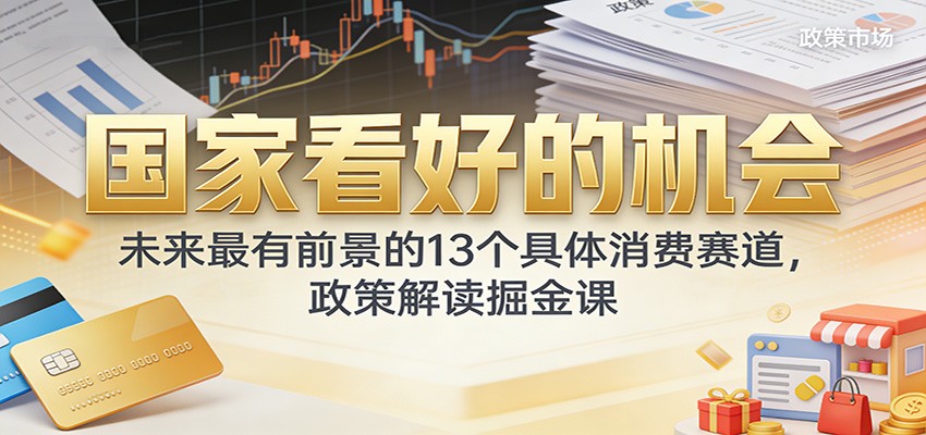 公众号付费文章:国家看好的机会,未来最有前景的13个具体消费赛道,政策解读掘金课网创吧-网创项目资源站-副业项目-创业项目-搞钱项目网创吧
