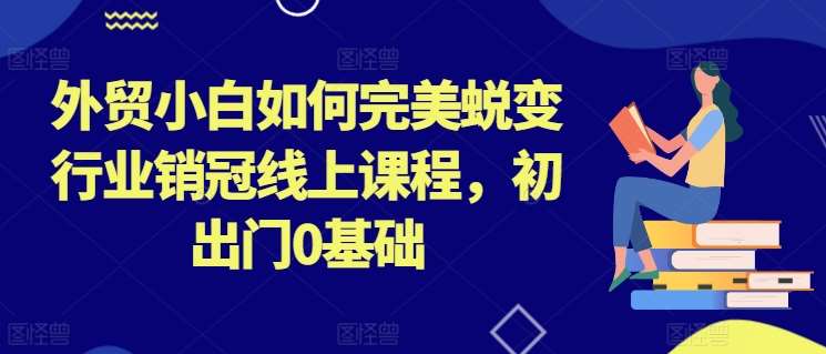 外贸小白如何完美蜕变行业销冠线上课程,初出门0基础网创吧-网创项目资源站-副业项目-创业项目-搞钱项目网创吧