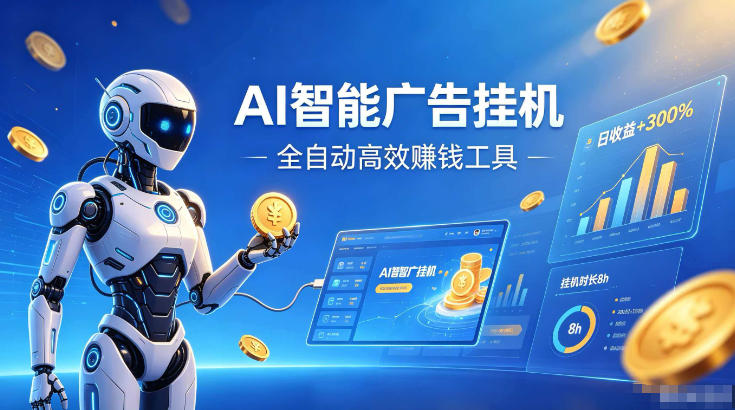 AI智能广告挂G,在家自动賺收益,全程无需人工操作、不用直播、不用拉人【揭秘】网创吧-网创项目资源站-副业项目-创业项目-搞钱项目网创吧