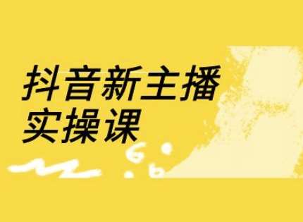 抖音新主播实操课,直播间流量运营线上实操课(18节)网创吧-网创项目资源站-副业项目-创业项目-搞钱项目网创吧