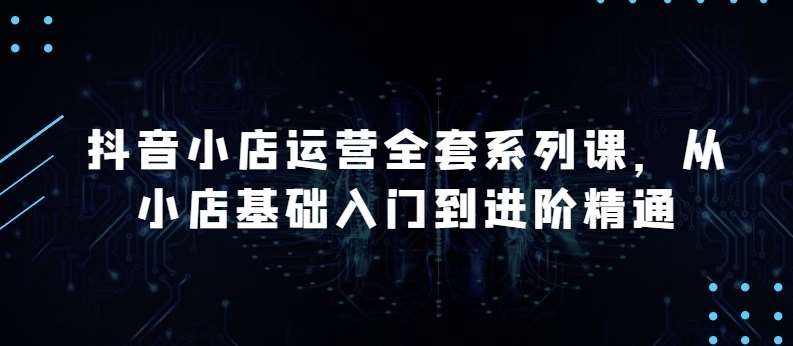 抖音小店运营全套系列课,全新升级,从小店基础入门到进阶精通,系统掌握月销百万小店的核心秘密网创吧-网创项目资源站-副业项目-创业项目-搞钱项目网创吧