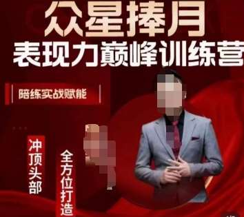 众星捧月表现力巅峰训练营,全方位打造,陪练实战赋能网创吧-网创项目资源站-副业项目-创业项目-搞钱项目网创吧