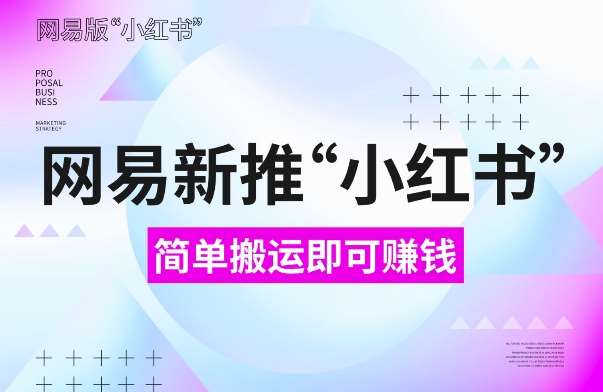 网易官方新推“小红书”,搬运即有收益,新手小白千万别错过(附详细教程)【揭秘】网创吧-网创项目资源站-副业项目-创业项目-搞钱项目网创吧