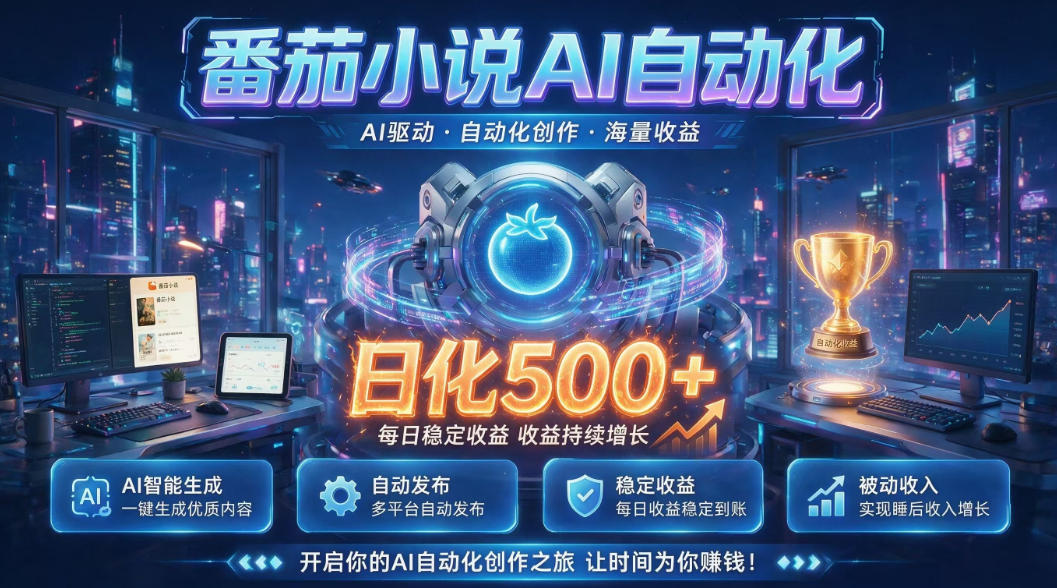 小白可做番茄AI,居家轻创业,每日稳赚500➕,普通人低门槛轻松线上增收【揭秘】网创吧-网创项目资源站-副业项目-创业项目-搞钱项目网创吧
