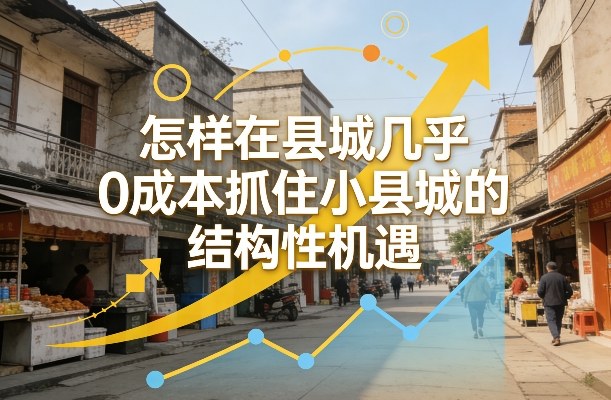 付费文章:怎样在县城几乎0成本抓住小县城的结构性机遇网创吧-网创项目资源站-副业项目-创业项目-搞钱项目网创吧