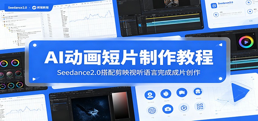 AI动画短片制作教程：Seedance2.0搭配剪映视听语言完成成片创作网创吧-网创项目资源站-副业项目-创业项目-搞钱项目网创吧