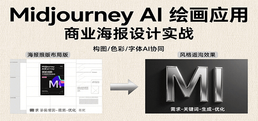 Midjourney AI绘画应用,关键词指令解析、漫画头像制作、海报设计、3D人物生成等网创吧-网创项目资源站-副业项目-创业项目-搞钱项目网创吧
