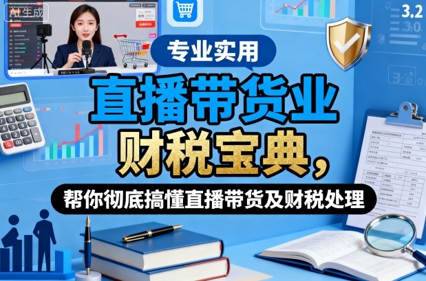 直播带货业财税宝典,帮你彻底搞懂直播带货及财税处理网创吧-网创项目资源站-副业项目-创业项目-搞钱项目网创吧