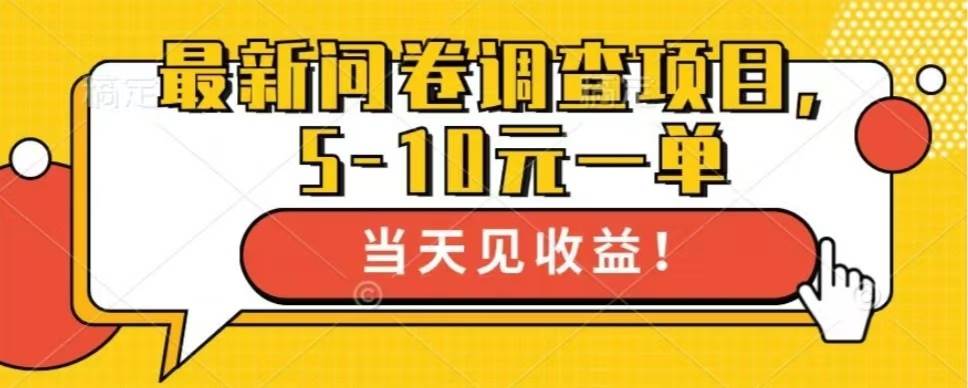 (13167期)最新问卷调查项目,单日零撸100+网创吧-网创项目资源站-副业项目-创业项目-搞钱项目网创吧