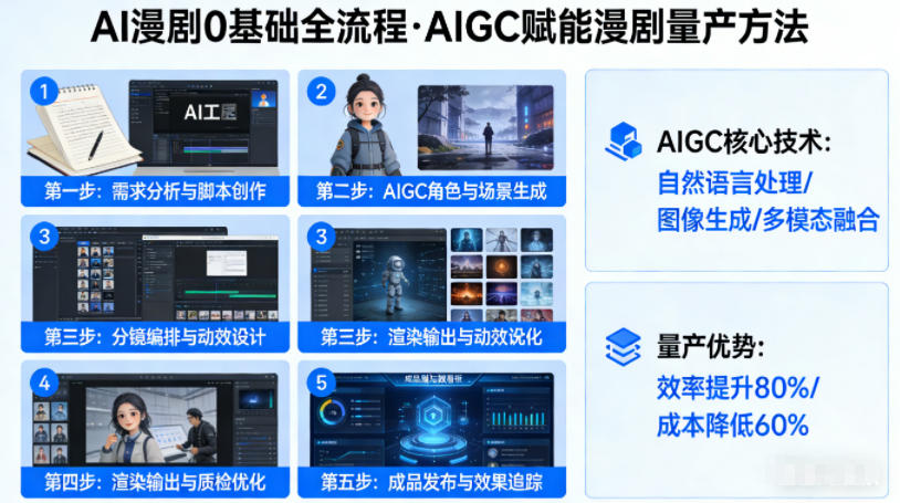AI漫剧0基础全流程,快速掌握AIGC赋能的漫剧量产方法网创吧-网创项目资源站-副业项目-创业项目-搞钱项目网创吧