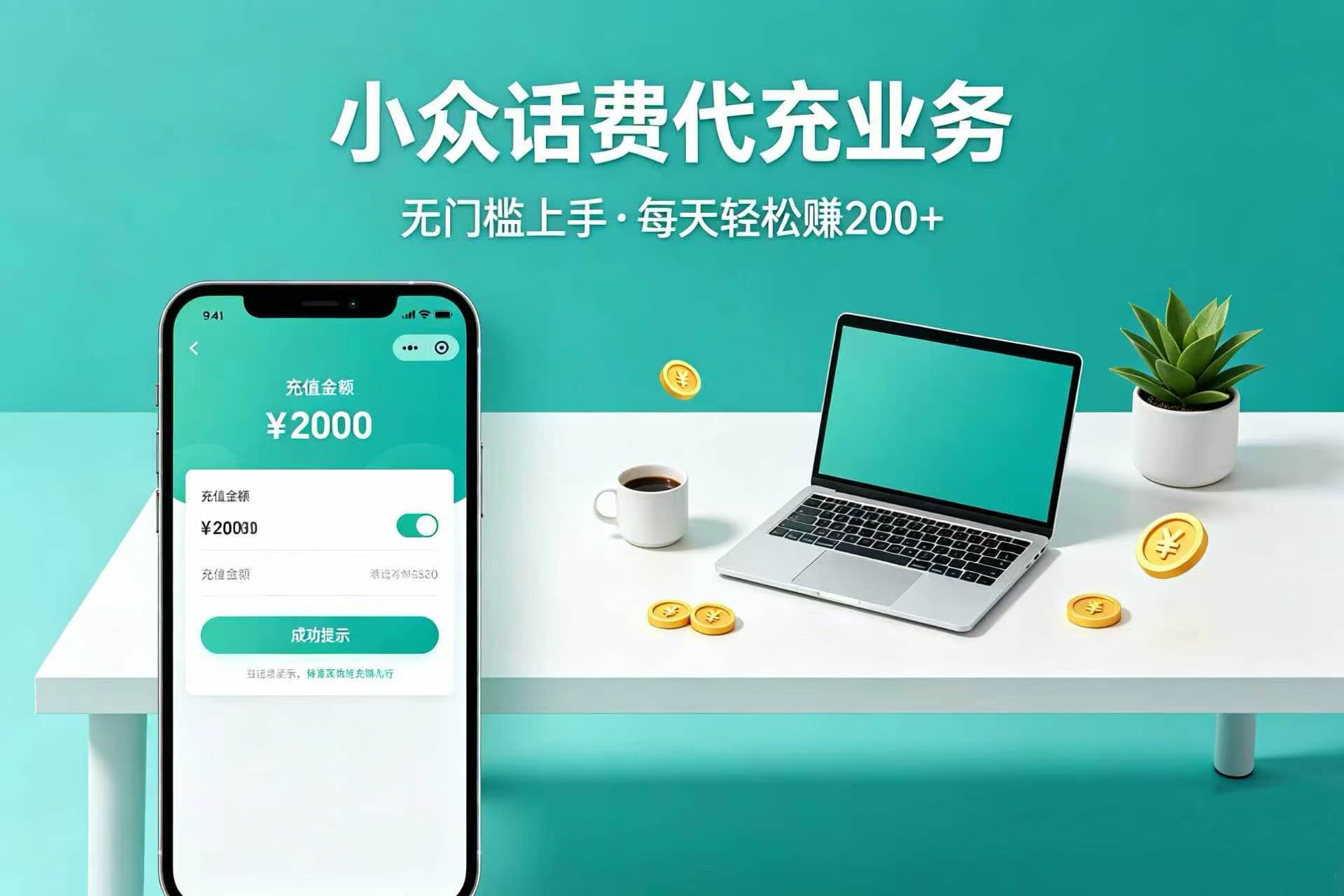 小众话费代充业务，无门槛上手，每天轻松赚 200+网创吧-网创项目资源站-副业项目-创业项目-搞钱项目网创吧