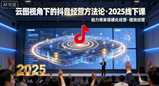 云图视角下的抖音经营方法论，2025线下课，助力商家规模化经营，提效经营（录音+字幕）网创吧-网创项目资源站-副业项目-创业项目-搞钱项目网创吧